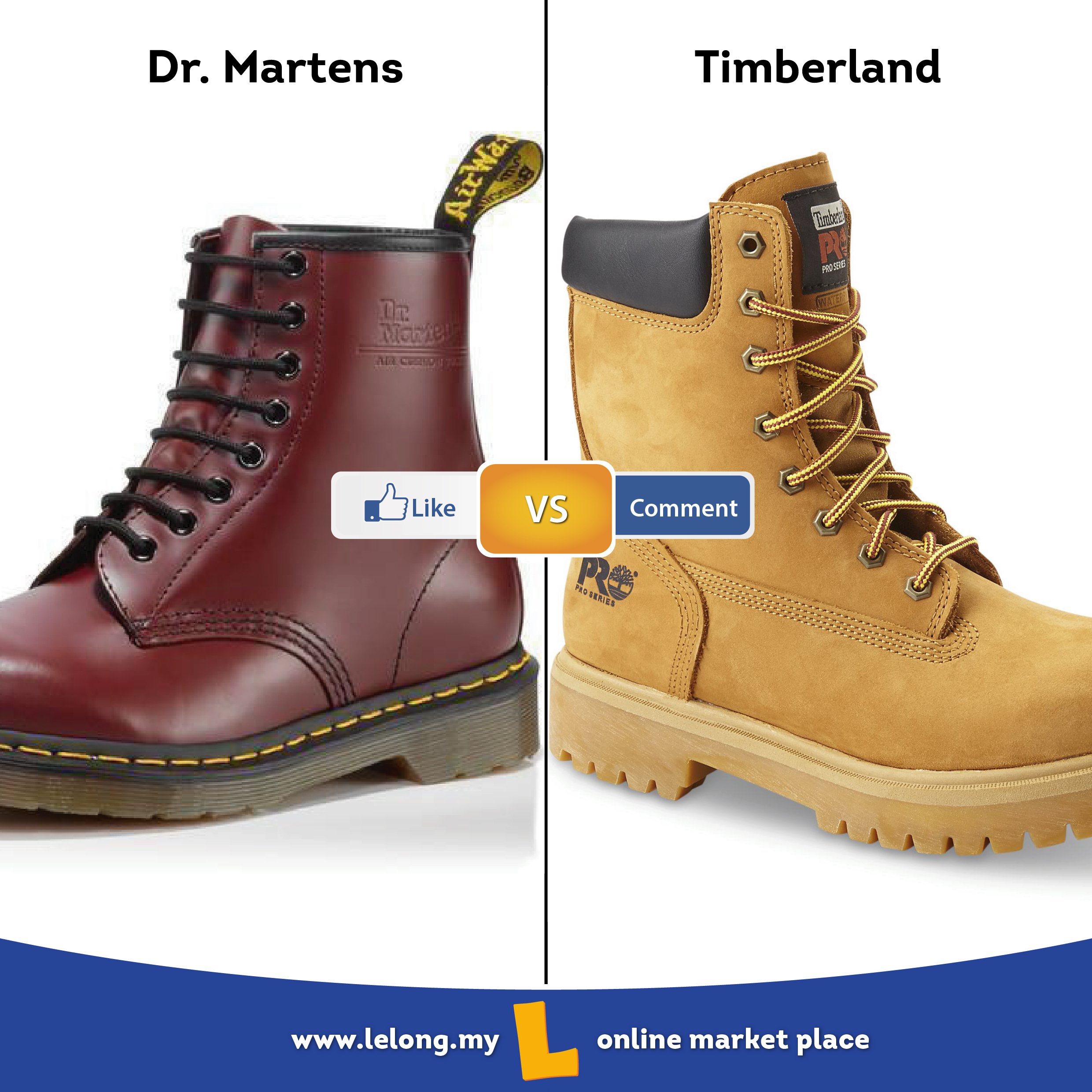 Disciplina tomar el pelo Mediador Lelong.my al Twitter: "Which boot is made for the job ?? Dr. Martens VS  Timberland Check out Dr. Marten shoes here #comparison #dtmar …  https://t.co/KJsny50fzg https://t.co/55lnRe9Els" / Twitter