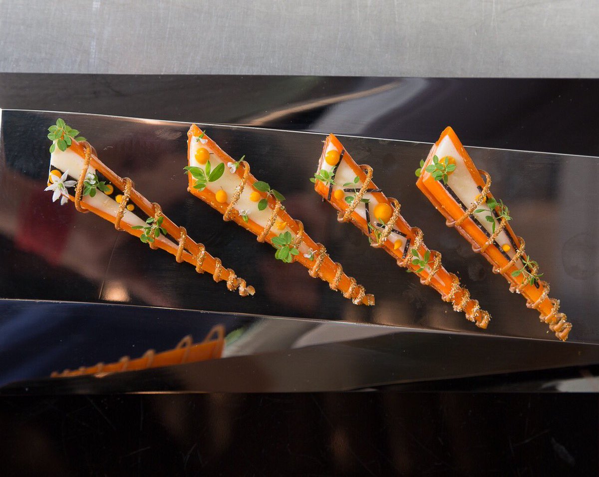 mentorBKB's tweet photo. Testing, testing... trying out different "looks" for Team USA's carrot garnish @TheChefsGarden #bocusedorusa #roadtolyon #goldinlyon https://t.co/1ImTOYDuX2