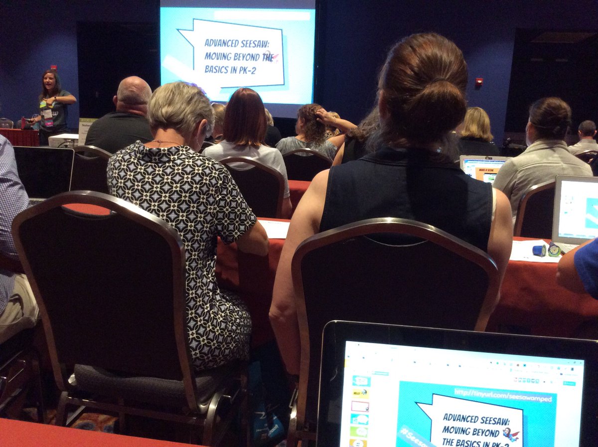 On apprend toujours. Je suis au Texas et j'apprends #SeesawAmped à #ISTE17 yeah!
