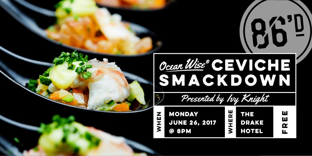 Tonight's #CevicheSmackdown chef battle at <a href="/thedrakehotel/">The Drake</a> is going to be EPIC! Did we mention this event is FREE? #86dMondays