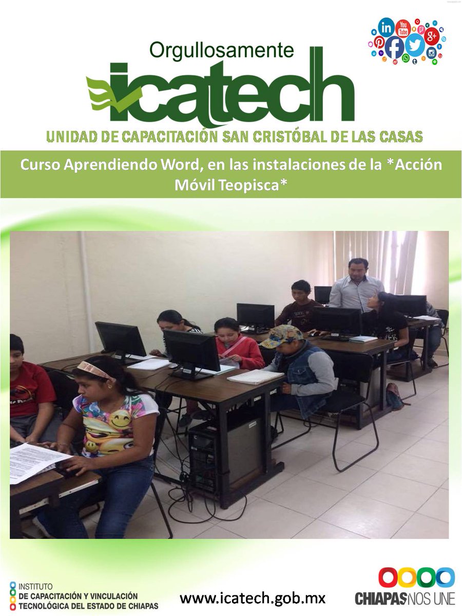 IcatechOficial's tweet photo. @ICATECHSanCris #OrgullosamenteICATECH https://t.co/wTpAsHvUin