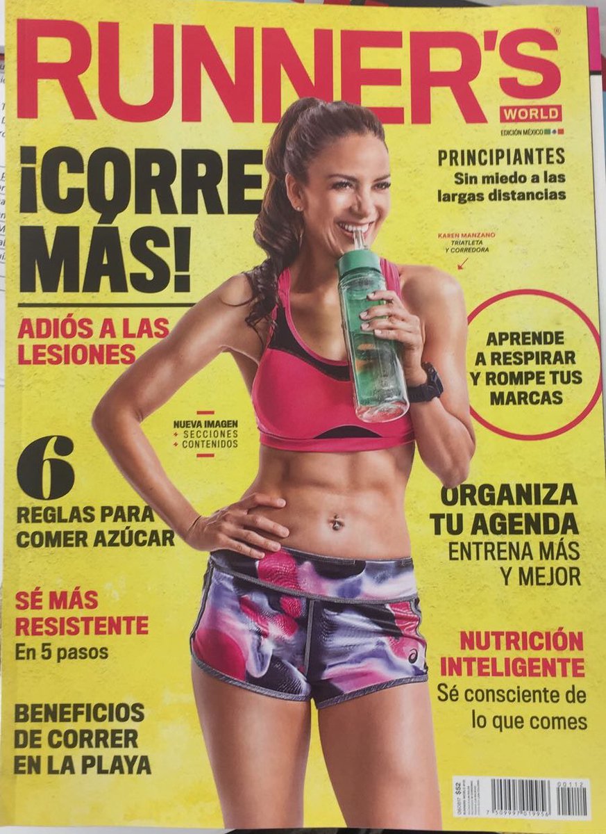 CorredoresMex's tweet image. RT KarenManzano: 🙈🙋🏻#coverrunnergirl gracias RunnersWorldMex  🏃🏾‍♀️🙋🏻😘❤️😍💕 #IronABS 😁