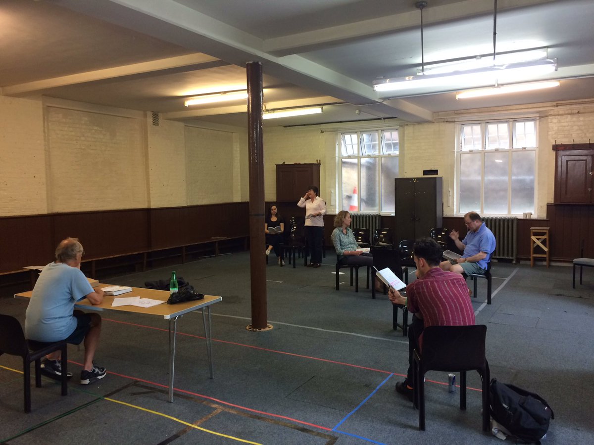 OldStagers's tweet photo. 2nd week of rehearsals underway on @TomStoppard37 Inspector Hound #theatre #kent  @TheGulbenkian. For tickets: https://t.co/5IWdEF23tJ https://t.co/XJiIcHkbjD