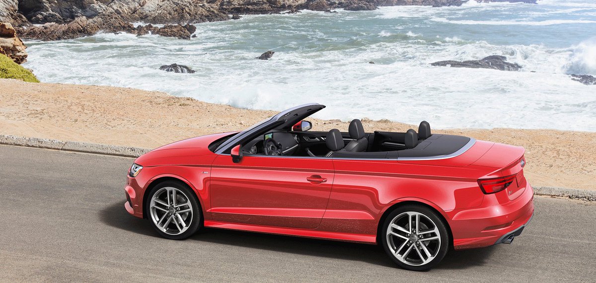 AudiMontereyPen's tweet photo. Perfect day for the beach. 2017 #AudiA3 Cabriolet. #TruthInEngineering #AudiMonterey https://t.co/20f7RTfspI https://t.co/07IN4R3fnk