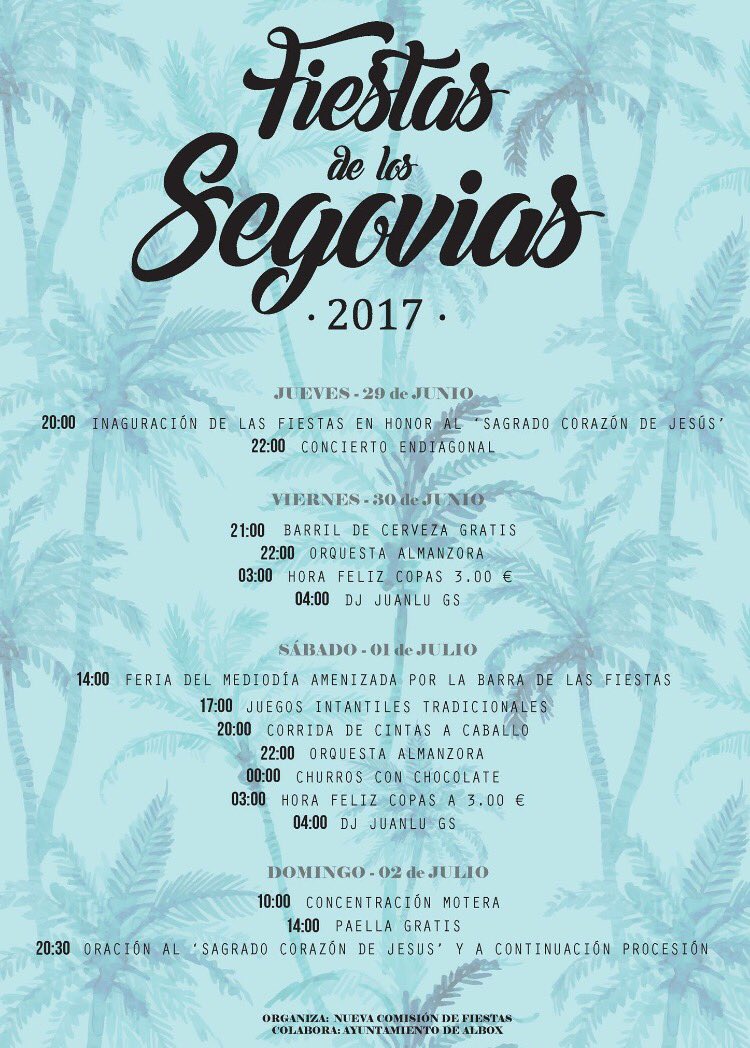 endiagonalBand's tweet photo. Programacion Fiestas de los Segovias.El jueves 29 a las 22.00 tendremos el placer de poder actuar.Contamos con vosotr@s! @EspDelMusico https://t.co/OwhejPWXBQ