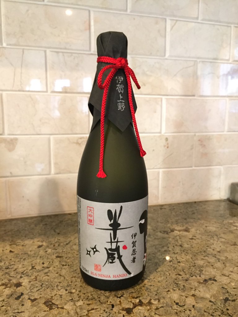 Lots of visitors for E3. One brought the Hanzo 'Ninja Sake.' Hoping it will give me special powers!
