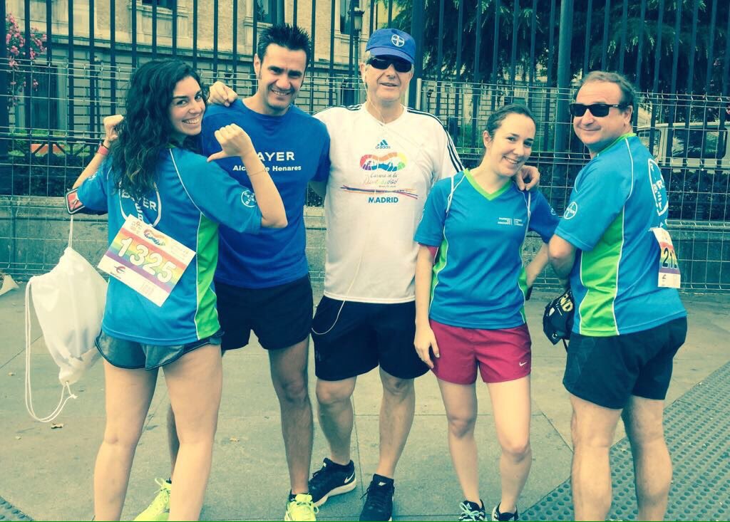 BayerEspana's tweet image. Ayer, un grupo de empleados de #Bayer se sumó a la carrera por la #diversidad. 🌈 #RunForPride 👏🏼👏🏼👏🏼 #WorldPrideMadrid