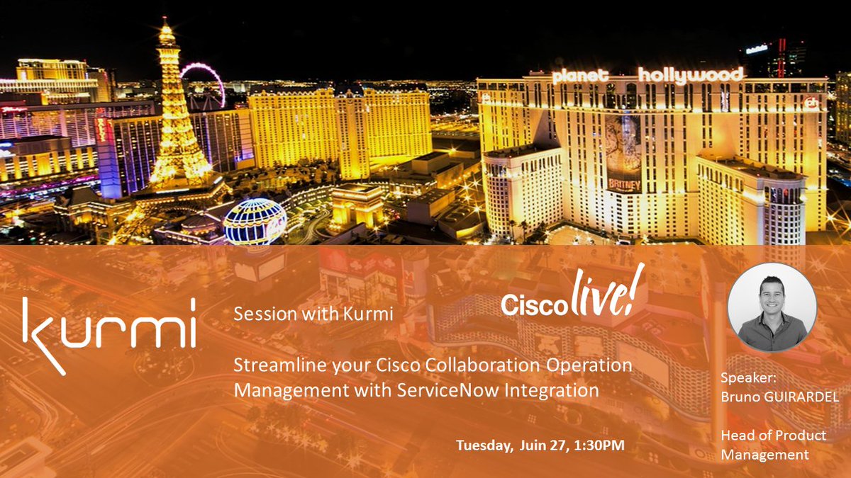 Interested in integrating Cisco UC Suite with ServiceNow? Join Kurmi theater session at #CLUS! #zerotouchprovisioning