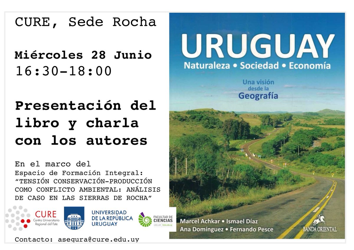 Presentación de libro  "Tensión conservación- producción como conflicto ambiental: análisis del caso en las Sierras de Rocha"