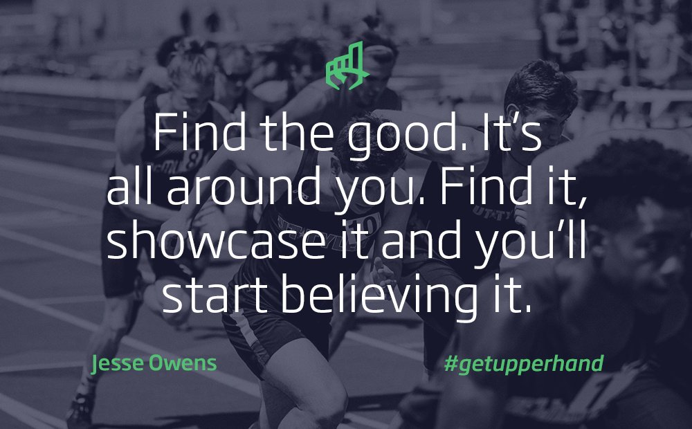 GetUpperHand's tweet photo. Some guidance from one of the greats. We're confident you can find some inspiration in this one! #mondaymotivation #goodvibes #jesseowens https://t.co/ajo6RqLmNG