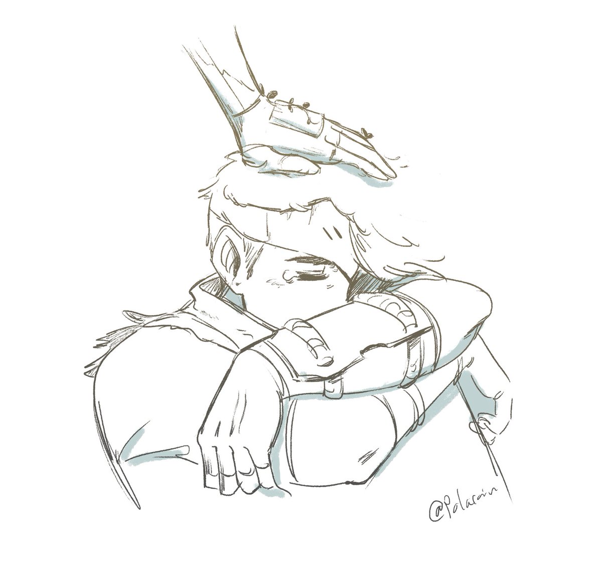 poularain's tweet image. genyatta mysterious statue au