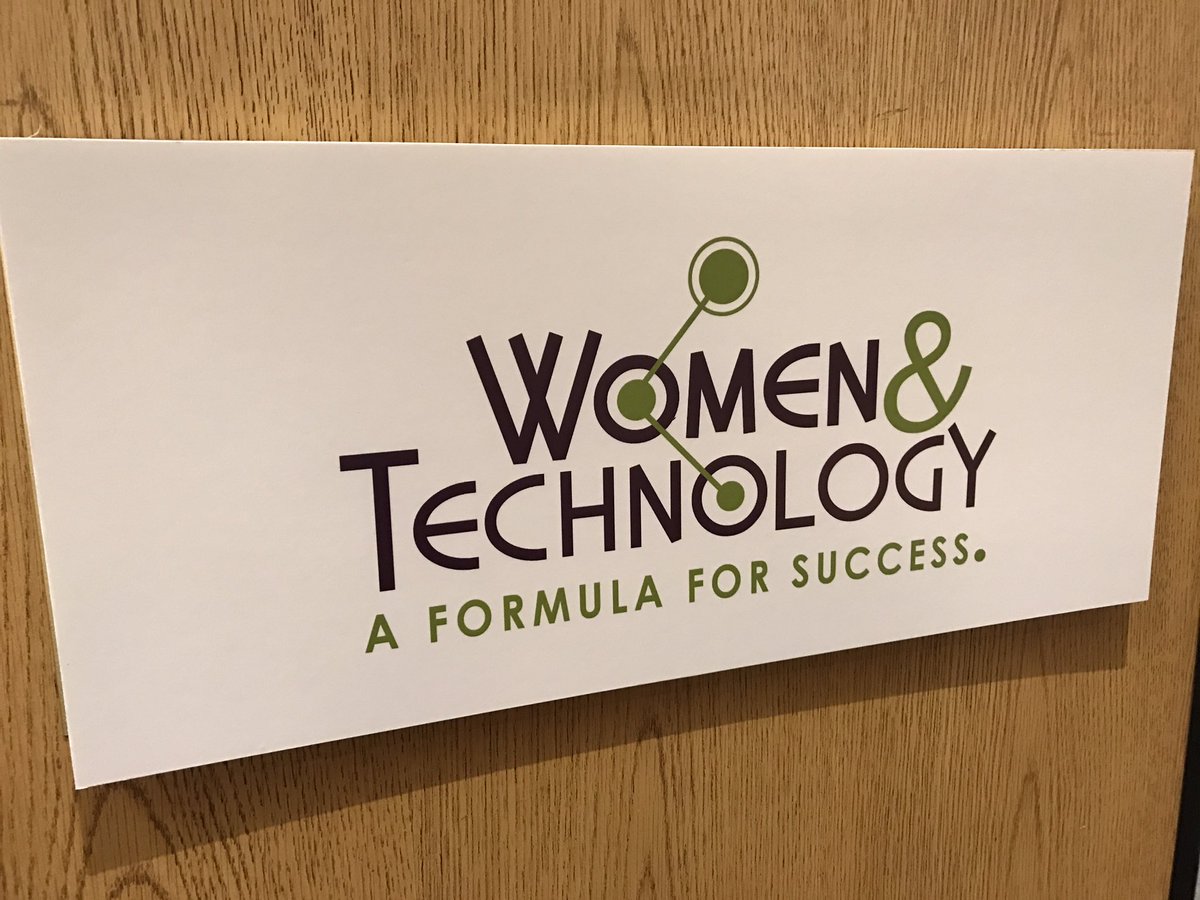 mandycurry's tweet photo. Great lineup at the Women &amp; Tech conference. A lot of buzz around "having an impact" in tech. @bizuplifted @StartAGardenOrg #WomenInSTEM https://t.co/OgAyBCZhXF