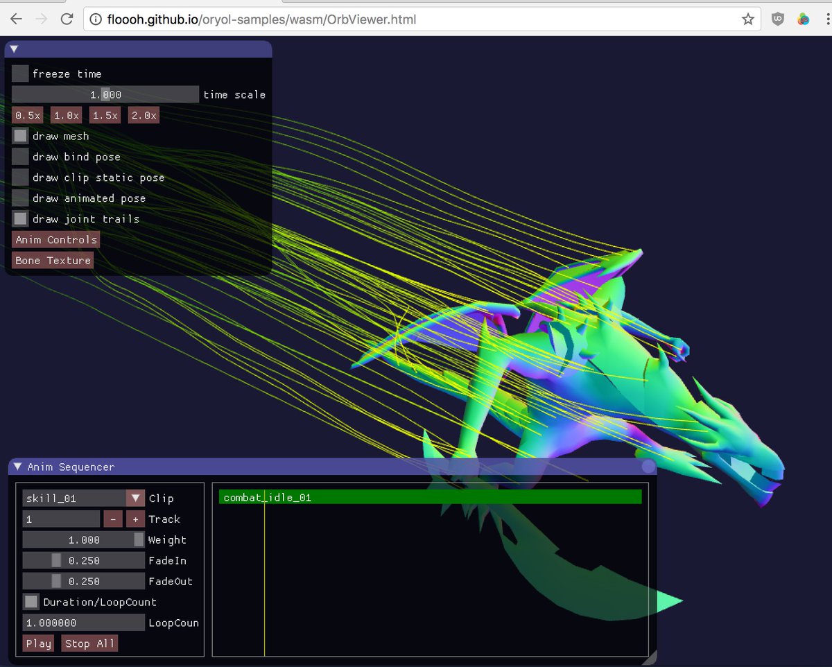 FlohOfWoe's tweet image. Oryol Extension Samples updated with 2 new character rendering demos (plus latest emscripten SDK)  floooh.github.io/oryol-samples/ #asmjs #wasm