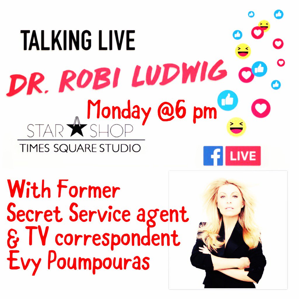 drrobiludwig's tweet image. Join me for an exciting FB #TalkingLive tonight @6pm for my interview w/ former secret service agent @EvyPoumpouras