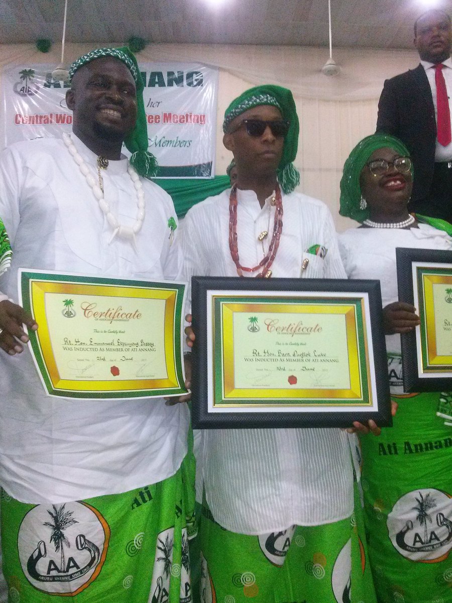 owoiraq's tweet photo. On Saturday, 24th June 2017, I was inducted into Ati Annang Foundation as associate member along side two of my colleagues from AKHA. https://t.co/4xCXZrdR23