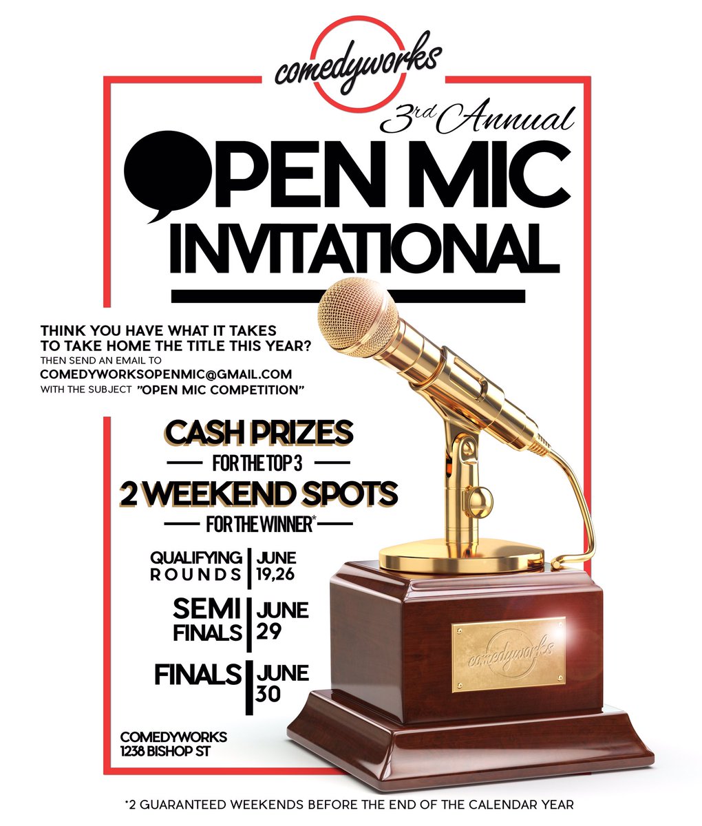 mtl_comedyworks's tweet photo. It's night TWO of the #OpenInvitational with MC #TroyStark and special guests @matprendre @lully514 and @Rodney_Ramsey Call 514-876-8777!!! https://t.co/yfSjktP7G3