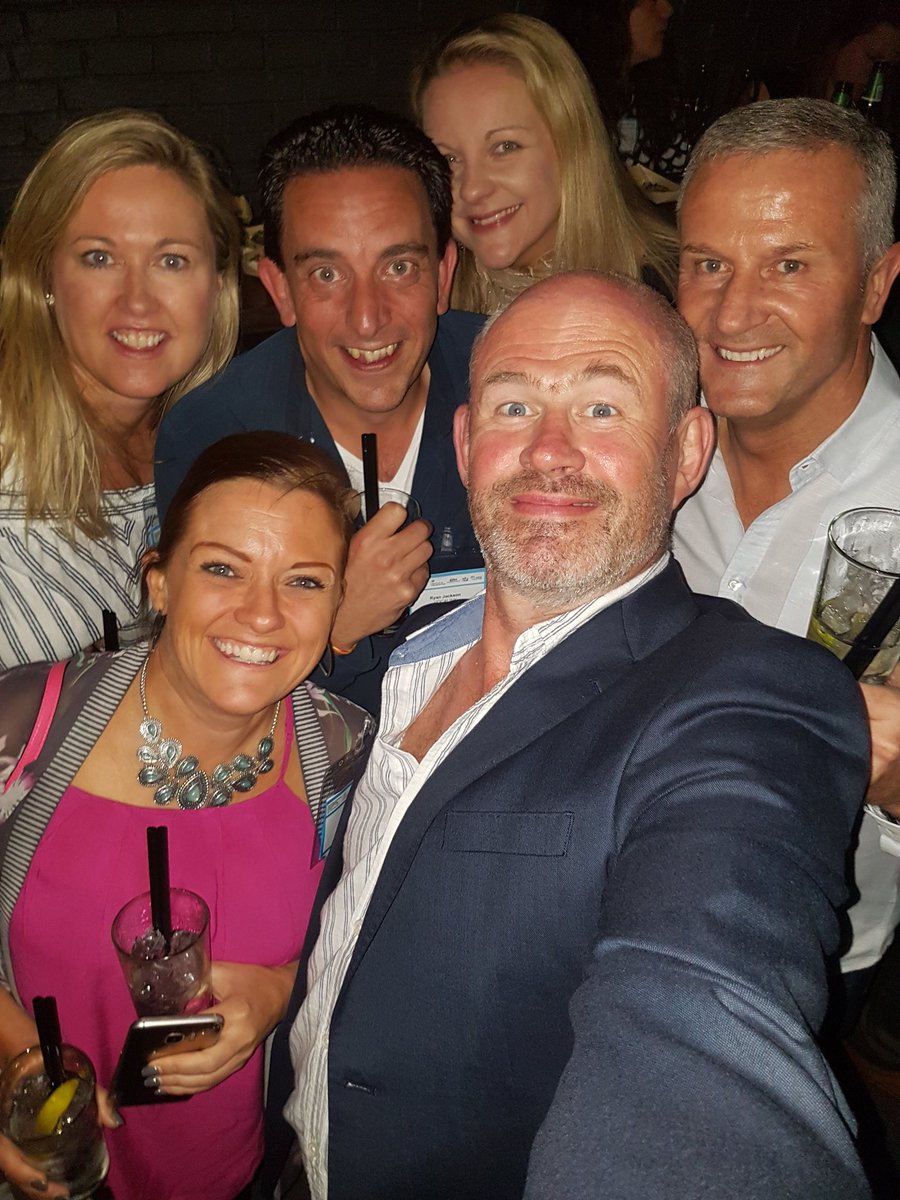 The <a href="/Vocalink/">Vocalink</a> team relaxing at #money2020EU at the #epa drinks