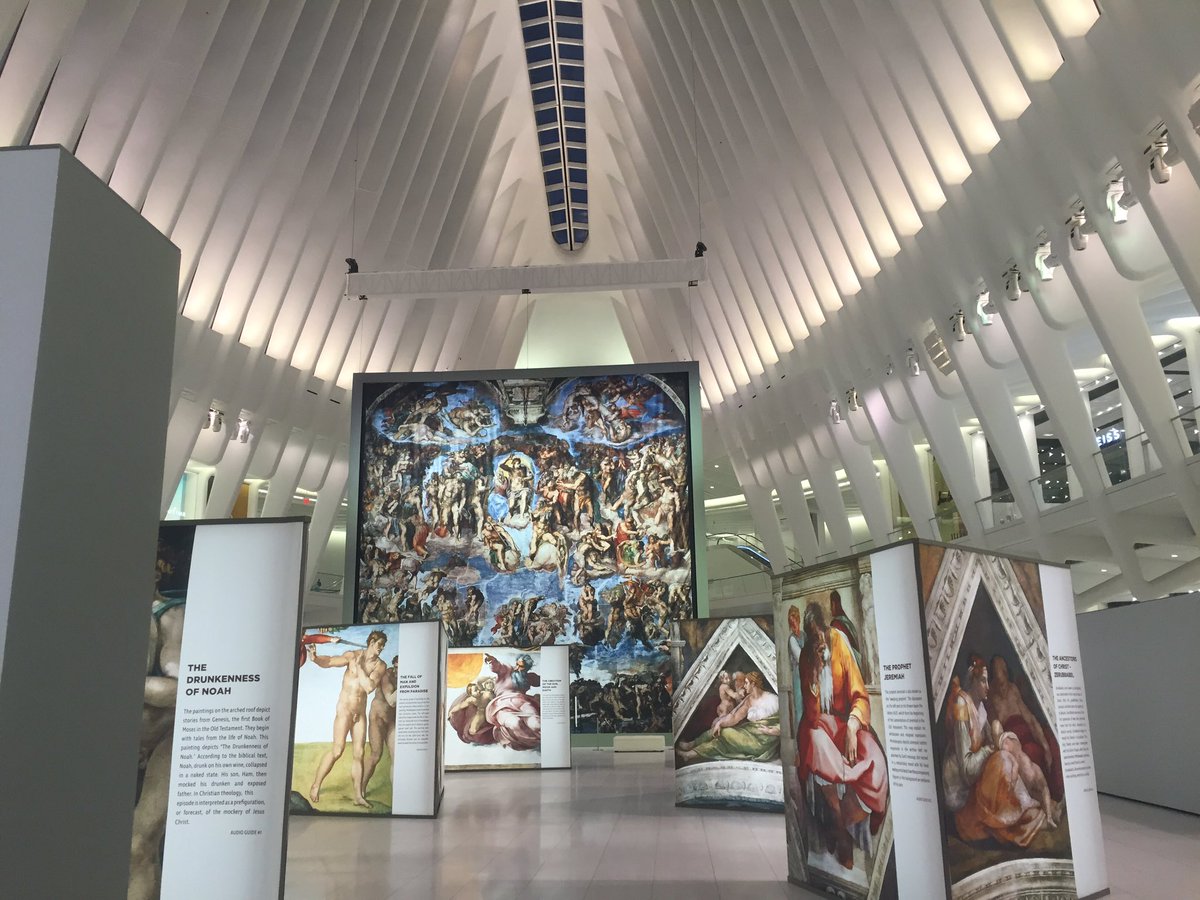 "Up Close: Michelangelo's Sistine Chapel"  #michelangelo #oculus #nyc #sistinechapel