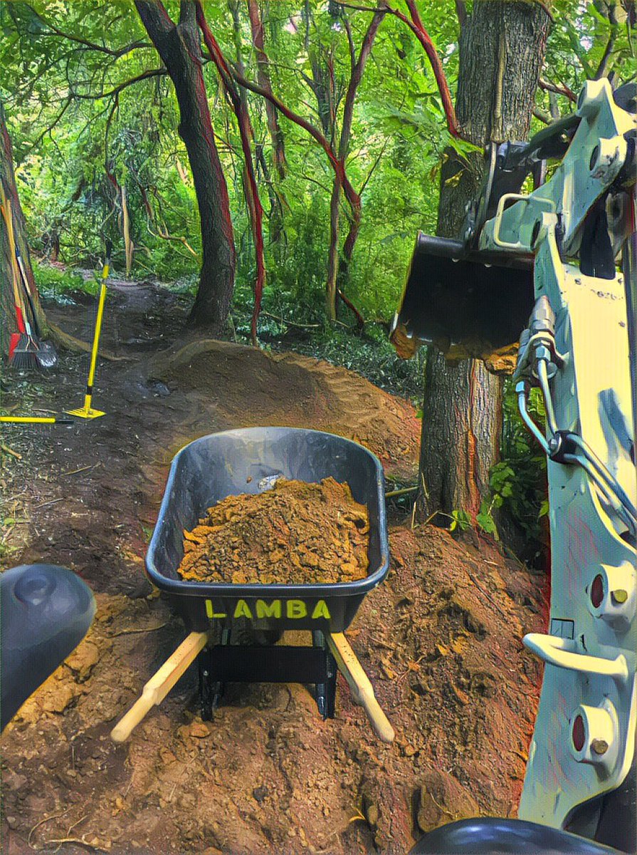 LinnAreaMTB's tweet photo. What's #LAMBA doing? Lots 💪⛏ plug in 🔌#LinnAreaMTB 🚲💨#localsingletrack #flowstate #trailsdontbuildthemselves https://t.co/FzOMFME917
