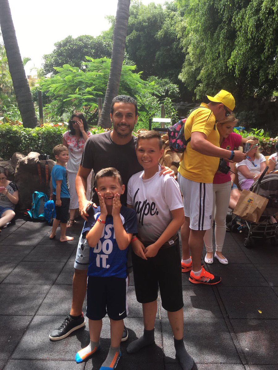 dandapparing's tweet photo. On holiday in Tenerife and we were lucky enough to meet @_Pedro17_ 
Thank you for the photo my boys loved it https://t.co/jF8THTDyfu