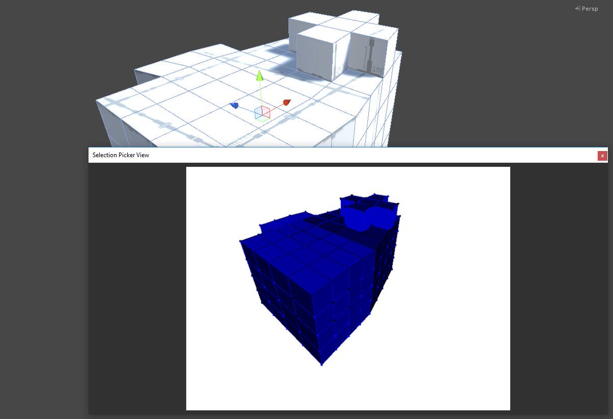 thekarlhenkel's tweet photo. What you see vs. what the #probuilder3d selection picker sees. https://t.co/giL94rnQuc