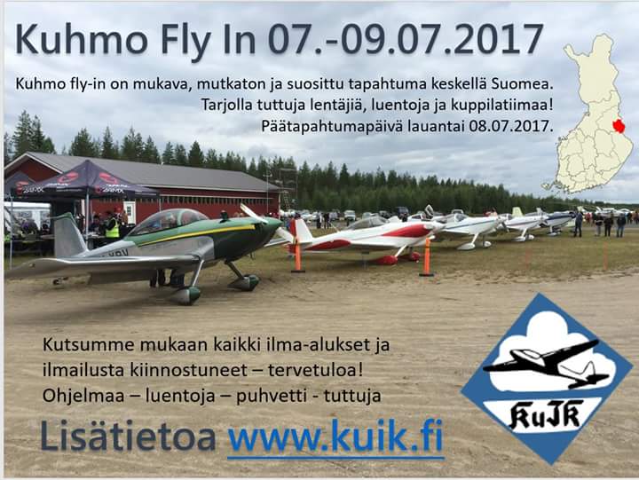 Kinnunen_Jouko's tweet photo. @TMaattaVaala @Kaleva_fi @KainuunSanomat @ylekajaani Meillä Kuhmossa viikkoa myöhemmin 7.-9.7.2017 #KuhmoFlyIn #Kuhmo https://t.co/FuKzyIky0M