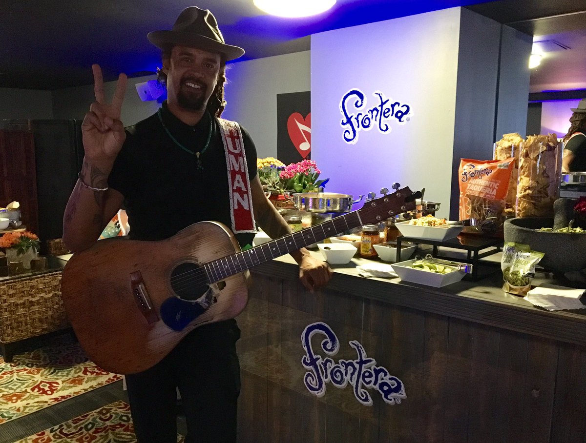 A visit from <a href="/michaelfranti/">Michael Franti</a> at the <a href="/MusiCares/">MusiCares</a> VIP Lounge after his MAP Fund Benefit rehearsal.