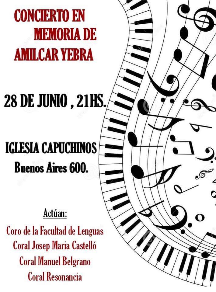 Concierto en memoria de nuestro queridísimo compañero y amigo cantante Amilcar