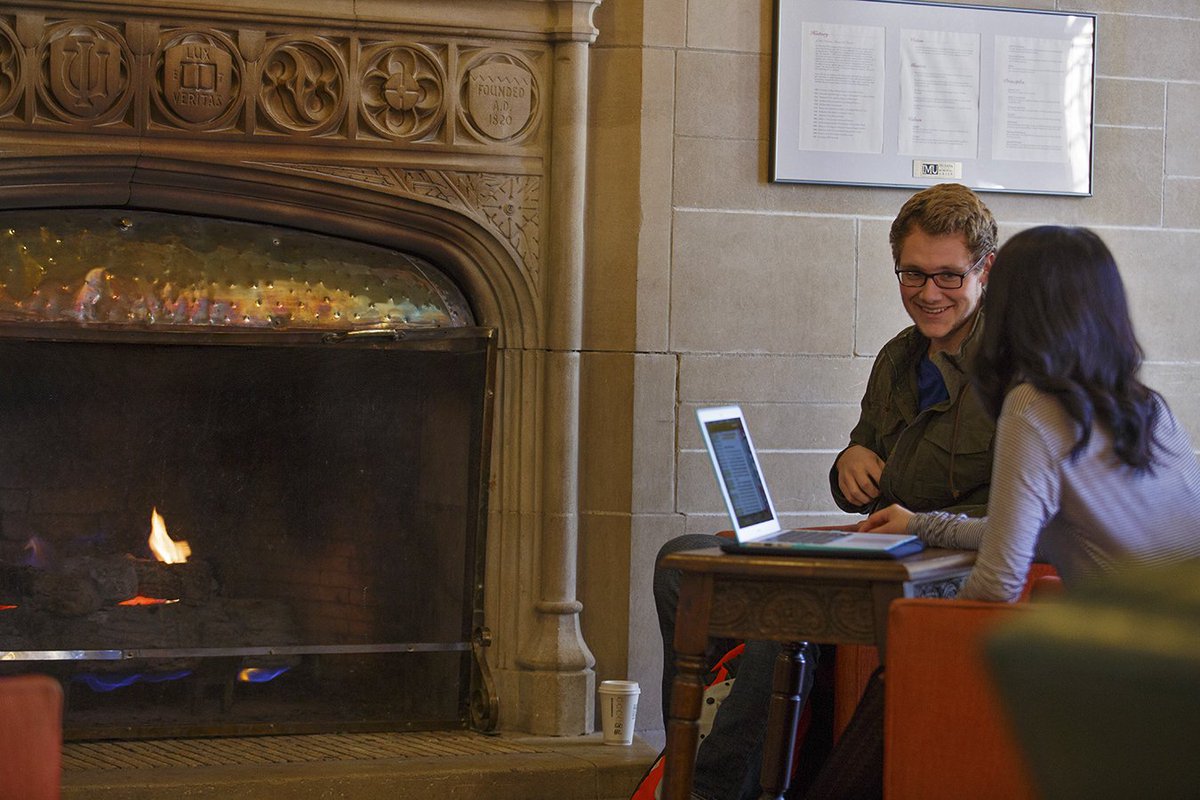 IUBloomington's tweet photo. For 20 years, students and visitors alike have been comparing our campus to Hogwarts. (We don't mind.) #HarryPotter20 https://t.co/n41m8f1xBf