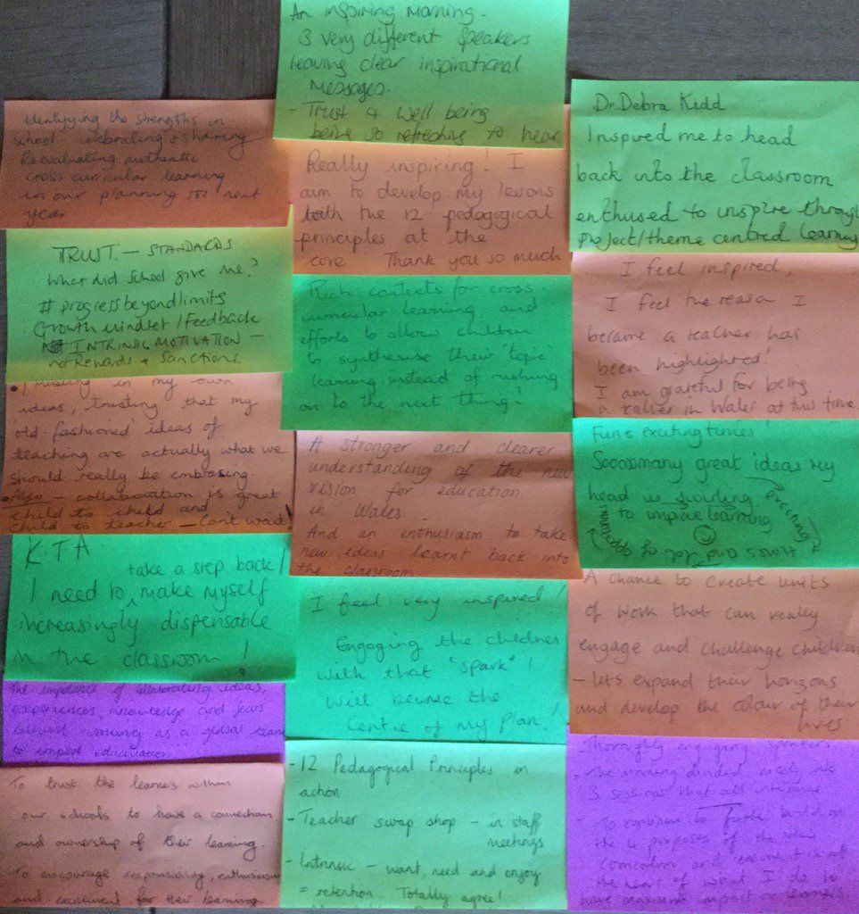 Small sample of all the positive KTAs from Learning to Thrive (am) diolch @debrakidd <a href="/musicmind/">Nina Jackson #Talk2MeMH</a> &amp; Waters the Wise