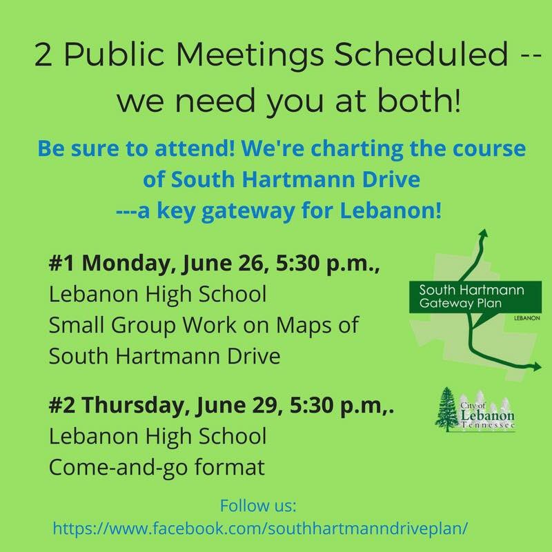 cityoflebanontn's tweet photo. Tonight's the night! #MakeYourVoice #ThinkLebanonFirst Join us! Help plan Hartmann Dr. #Growth https://t.co/ObJxx5djzy