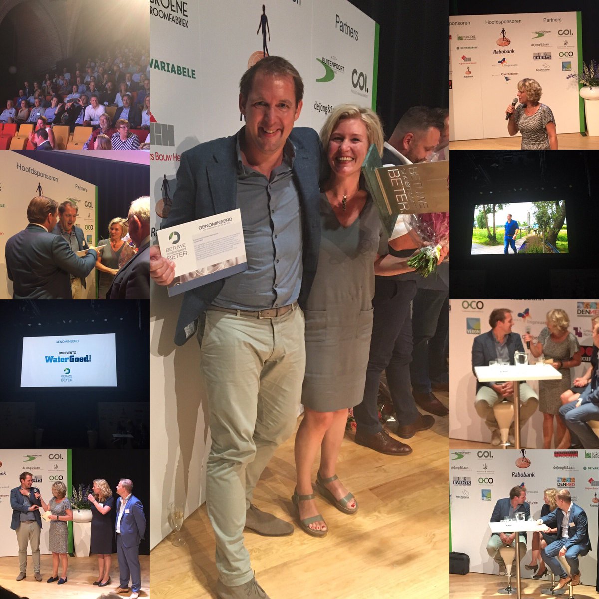 Winnaar van de titel 'ondernemer van het jaar' #BOB2017 #gaaf <a href="/WaterGoed/">Watergoed</a> &amp; <a href="/OMNIVENTS/">OMNIVENTS</a>