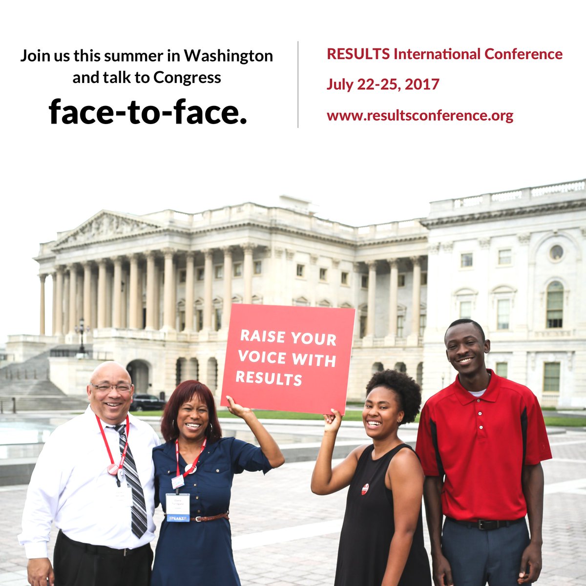 Feel like social media posts aren't enough? Join <a href="/RESULTS_Tweets/">RESULTS</a> this summer and talk to Congress face-to-face. bit.ly/23Jup6z