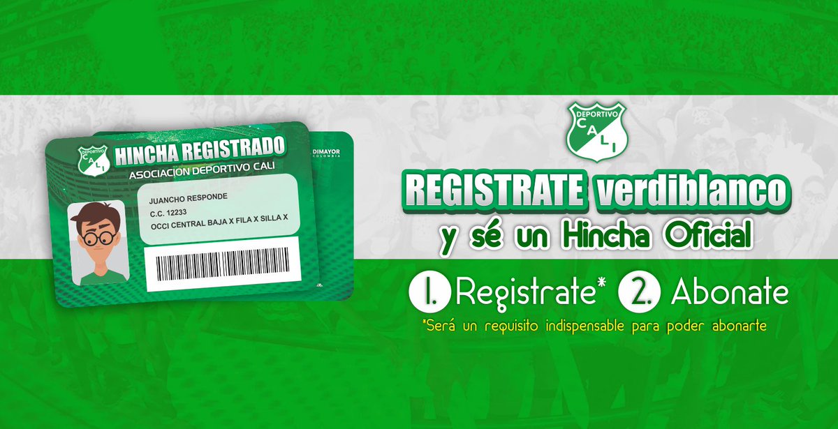 DeportivoCaliCP's tweet photo. #SeguimosPorLa10 Jóvenes entre 13 y 17 años deberán diligenciar documento para Registro y Abono | Descárgalo aquí: https://t.co/68MCW6PzDX https://t.co/qZZzSNNTOc