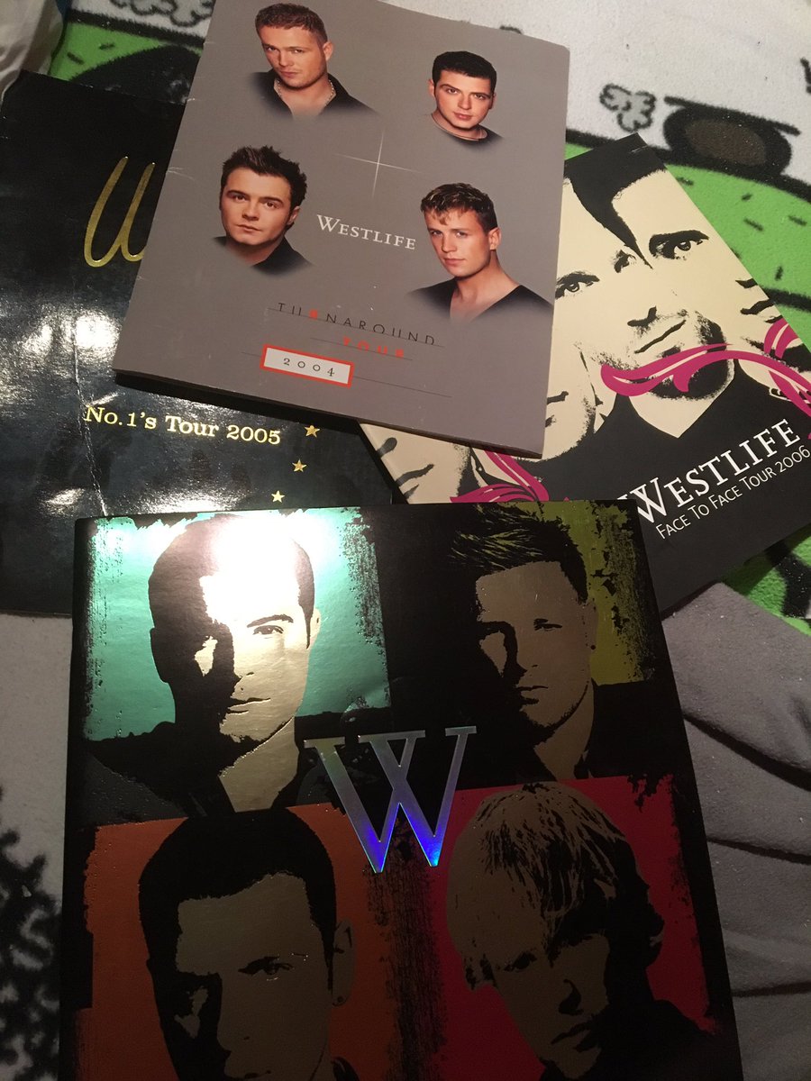 WestlifeSwiss's tweet photo. Found my old @westlifemusic tourbooks again 😍❤ what a lovely memory @ShaneFilan @KianEganWL @NickyByrne @MarkusFeehily ❤ https://t.co/Wyc6NyfO8X