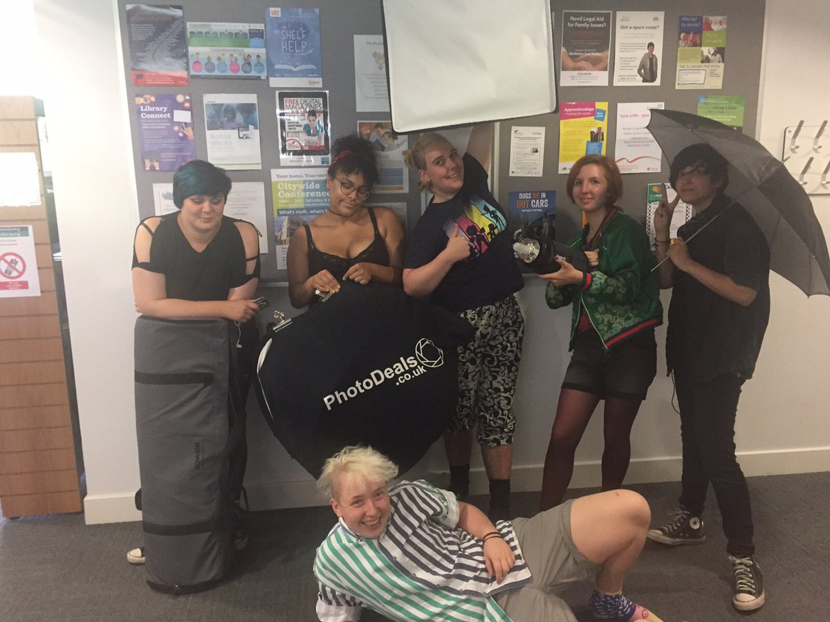 intotheoutside_'s tweet photo. Here we are today at @BHLibraries Mile Oak talking to students from Patcham Aldridge Community Academy gathering info for #intotheoutside https://t.co/zhnLbfnWJC