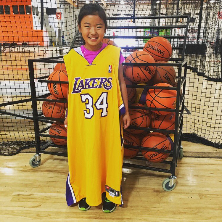 Lakers Community on X: When you're at #CampLakers and you win a game-worn  @SHAQ jersey. #BigDiesel  / X