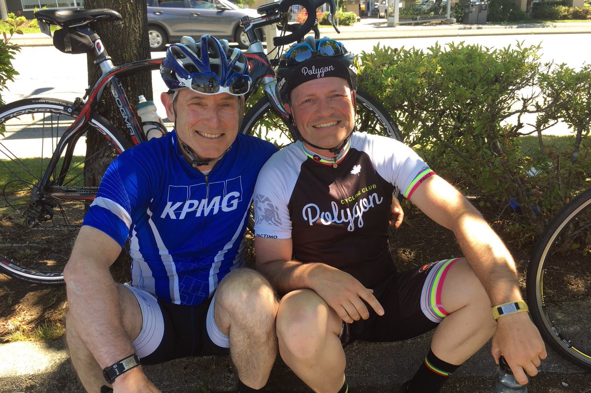 VCAlumni's tweet photo. Mike Fahrmann '79 and Peter Fahrmann '90 out on their bikes again this weekend training folks for the #RTCC2017 https://t.co/lvHojezyid