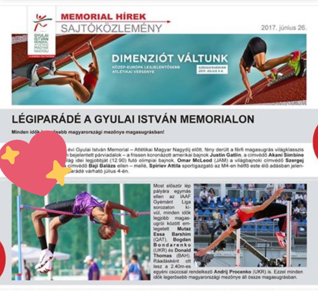 IldiVanda's tweet photo. @GyulaiMemorial I got chills noooww already ✨🙌🏻
Cant believe you ll be here again @mutazbarshim #AMAZING  #cantwait #TheBEST #whatgravity 🥇 https://t.co/ozSCvDE8kS