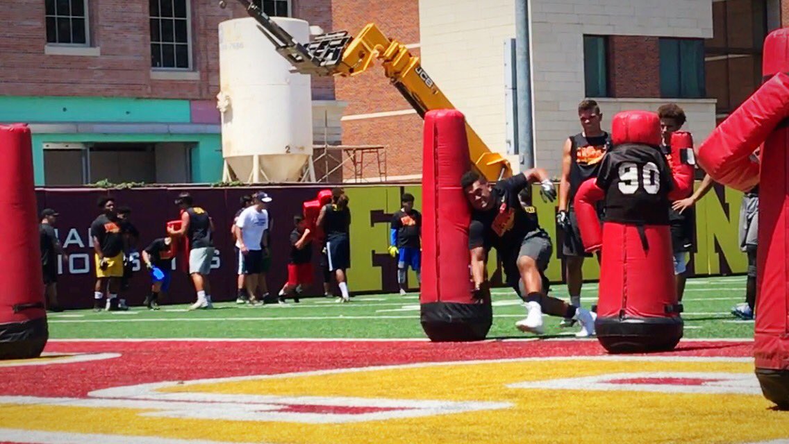 brooksmaile90's tweet photo. Had a great time at USC camp! Thank you to all the coaching staff and new friends! Learned a lot! Fight on! #Usccamp #PVsUp #CB4L https://t.co/if1RgNY0wM
