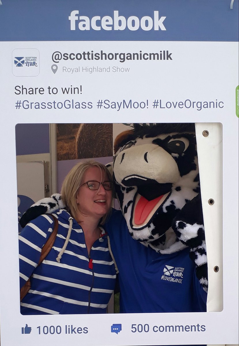 Magsgallacher's tweet photo. @scotorganicmilk #GrasstoGlass #SayMoo! #LoveOrganic #rhs2017 https://t.co/VVneVE0WvH