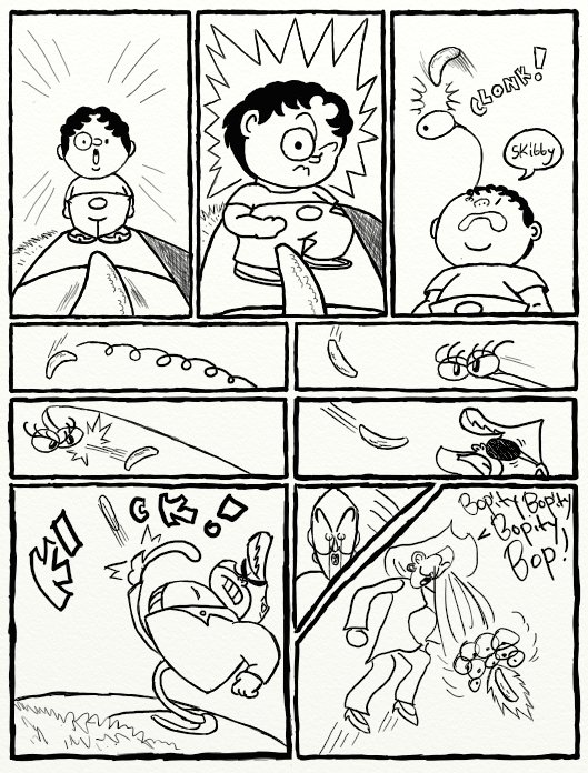 roberthasahead's tweet photo. #jimby's journey page 9 (Boh vs. Aunt Anjretta and Jimby) #webcomics #myart #robcomics #robertliam #robhasahead #digitalart #action #comics https://t.co/JpXxdHMI92