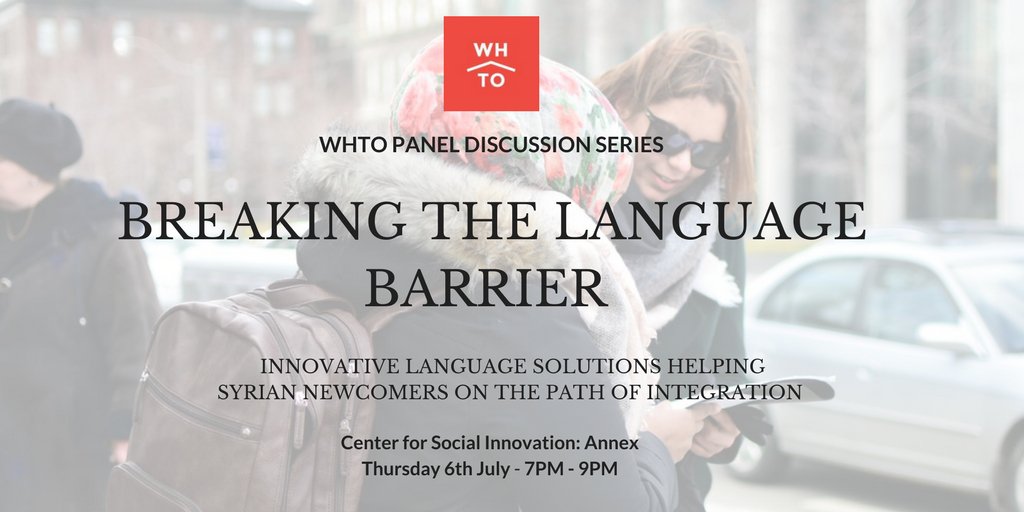 WelcomeHomeTO's tweet photo. Join us July 6th for our panel discussion and learn about new language solutions for #newcomers https://t.co/cXdIr8g0X3 https://t.co/VPRVEj4eoo
