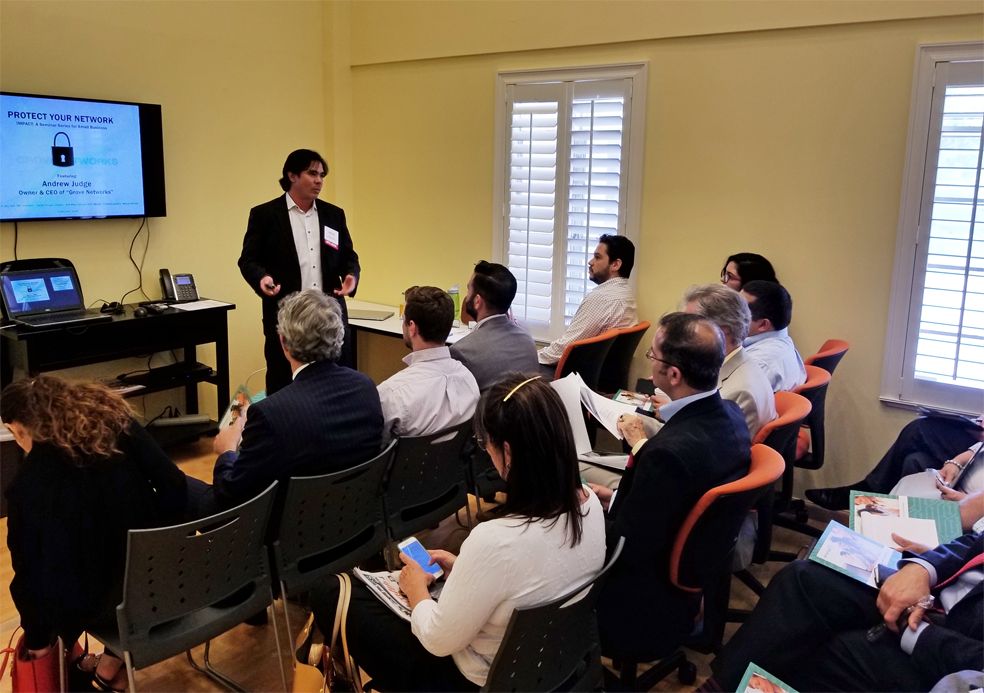 GNIMiami's tweet photo. 70% of small businesses that experience a major data loss go out of business within a year! We taught this and more at the @GablesChamber https://t.co/HNfEmtWQsi