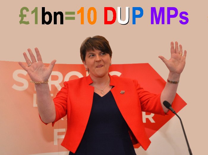 quigsy69's tweet photo. or with £1bn the government could, for a year, fund 27,000 primary or 22,000 secondary school teachers. #dupdeal #DUPBribeBillion https://t.co/qr1CEONl5q