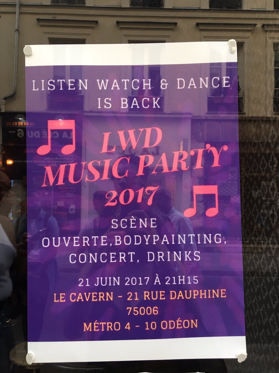LWDFrance's tweet photo. Petit aperçu de notre évènement pour la fête de la musique 👌🏾 #LWD https://t.co/32qSTbixVa