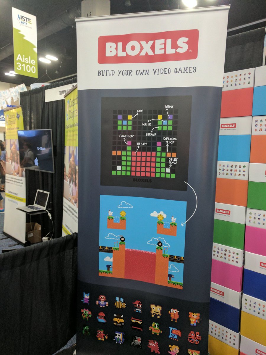 CLKKoch's tweet photo. Love Bloxels! One of my students favorites!!!  #BloxelsEDU #ISTE17 https://t.co/rxpdsXg2xU