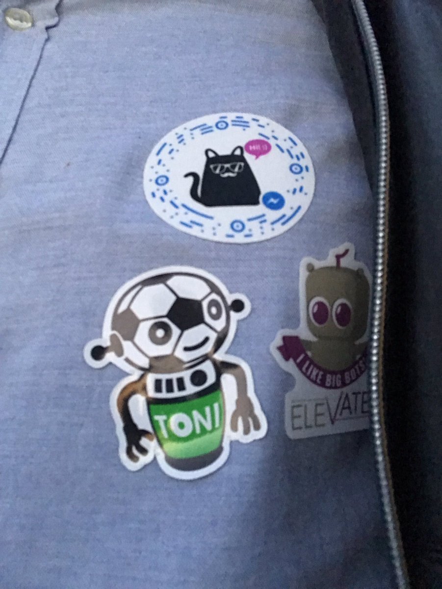 christophrumpel's tweet photo. Supporting some great chatbots and programs from Vienna @hipstercatbot @tonichatbot @TheVentury #Chatbotsummit https://t.co/NdHEkd78fE