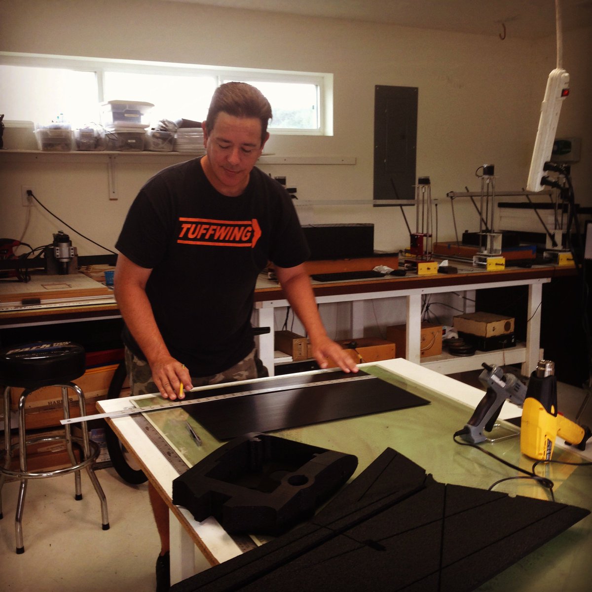 TuffWing's tweet photo. Tim hard at work building #tuffwing #uavmapper! https://t.co/pGBcxPpKln