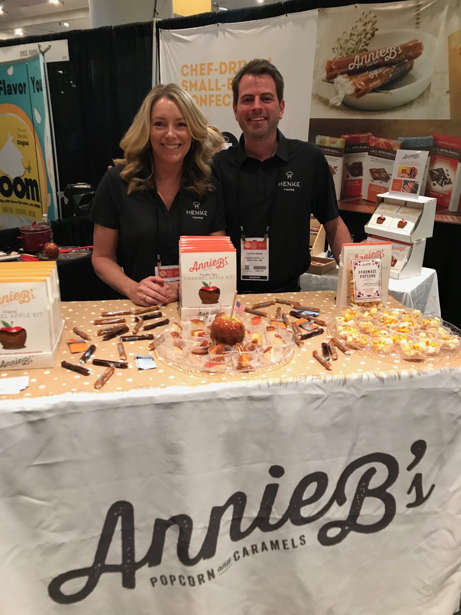 Connecting with our local partner @AnnieBBBB at the NYC Fancy Food show! The NEW caramel apple kits are ready to ship and coming soon!